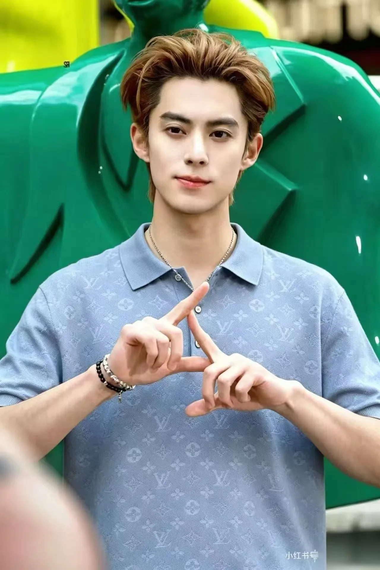 Louis Vuitton/ Light Blue Polo